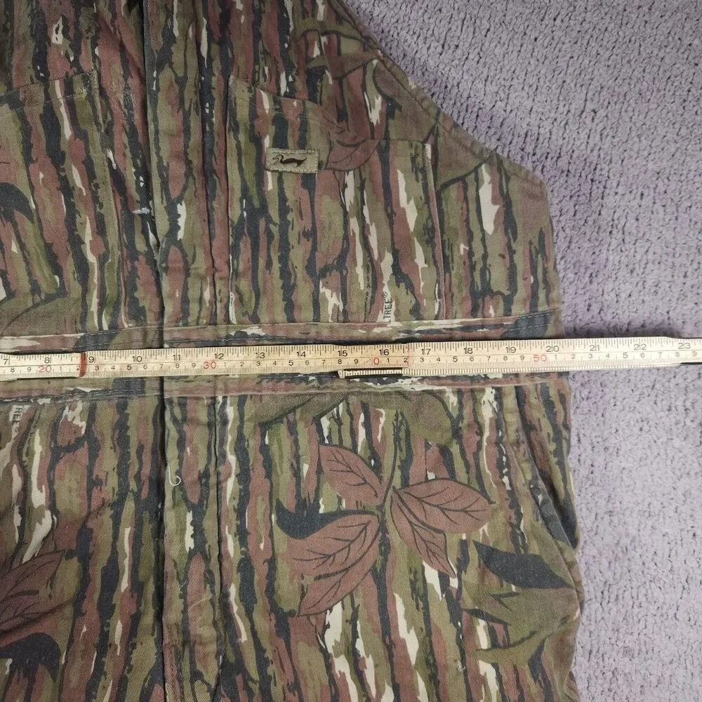 DUXBAK Men’s Bib Overalls Size M RealTree Camouflage Insulated Hunting VTG READ!